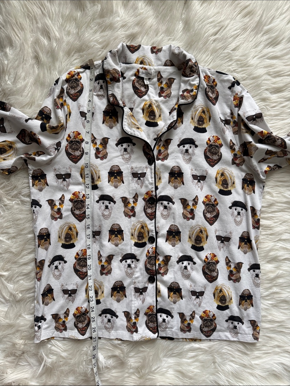 BedHead 2 piece Set Pajamas with Dogs Print Size XL - Picture 6 of 12